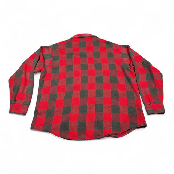 Vintage Big Mac Shirt Adult EXTRA LARGE Red Black Buffalo Plaid Flannel USA 70s - Picture 3 of 12